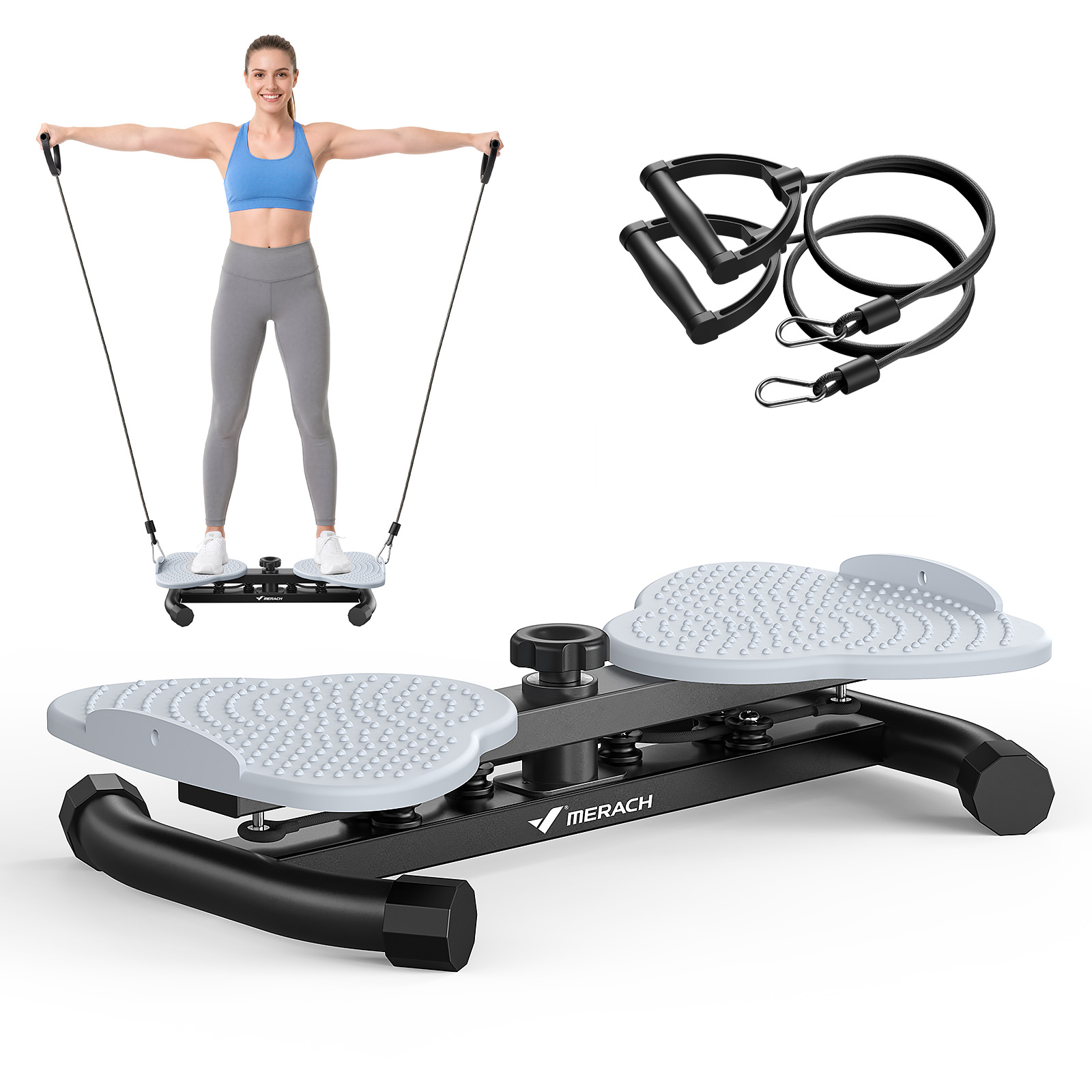 Office Hi Tech - MERACH Waist Twister Board with Pull