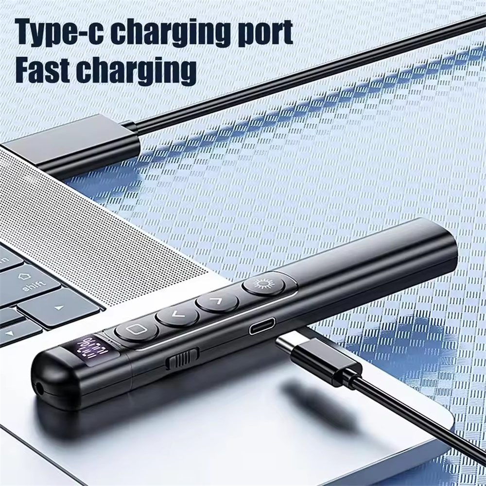 Presentation Remote Laser - Powerpoint Pen Wireless Presentation Clicker Type-C