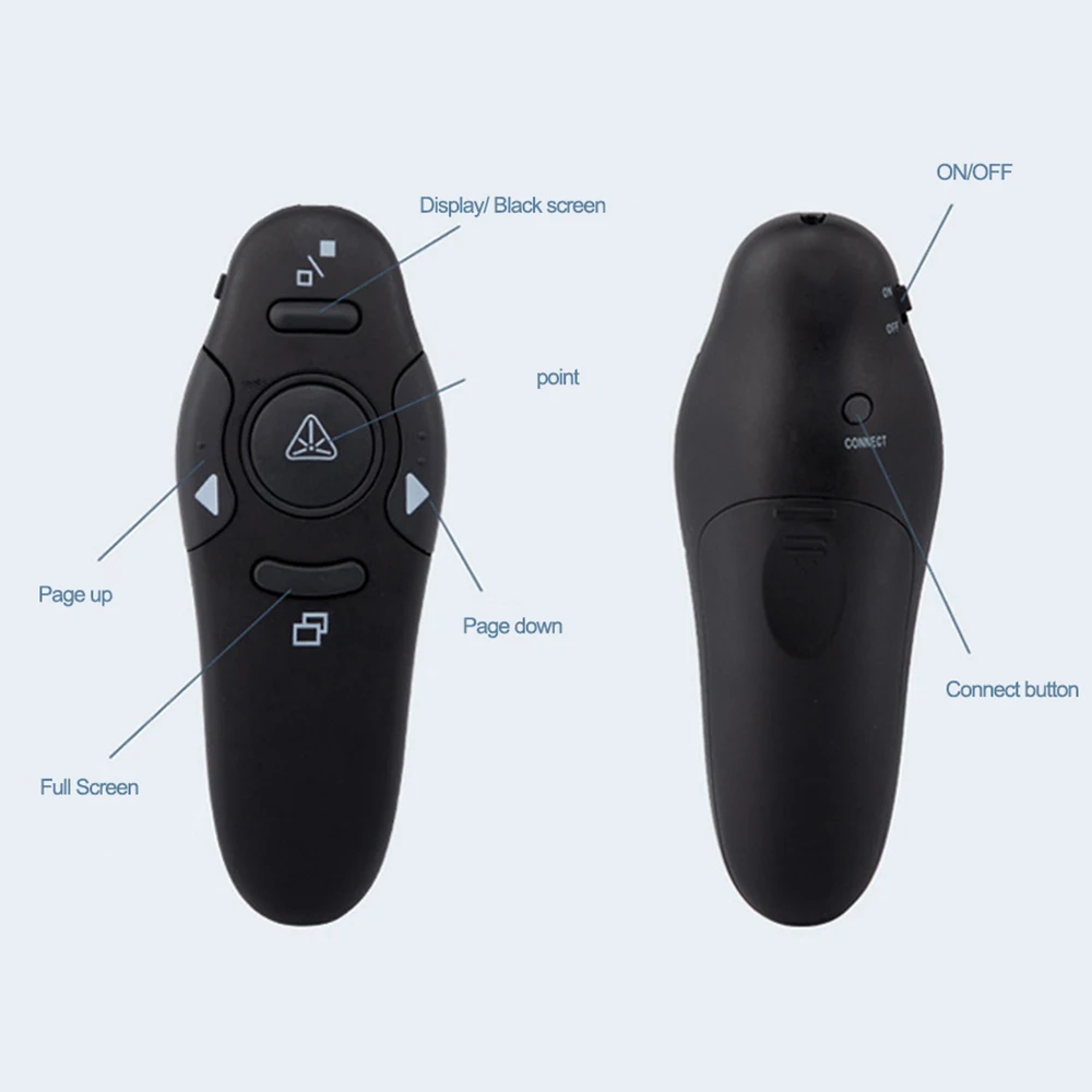 Presentation Remote Laser - Presenter Wireless Remote Control 2.4GHz USB