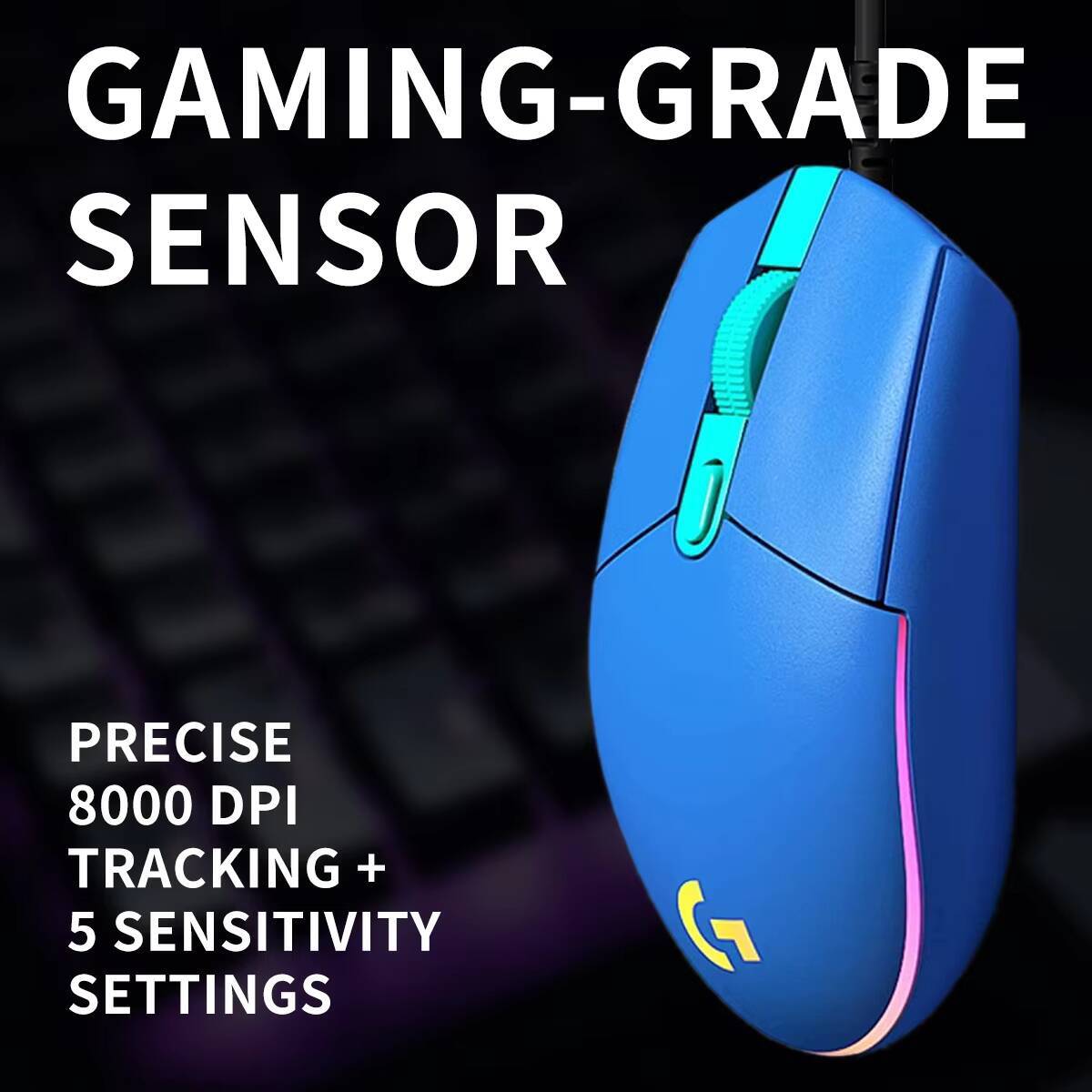 Logitech G203 LIGHTSYNC Gaming - Logitech Mouse G203 recension och pris