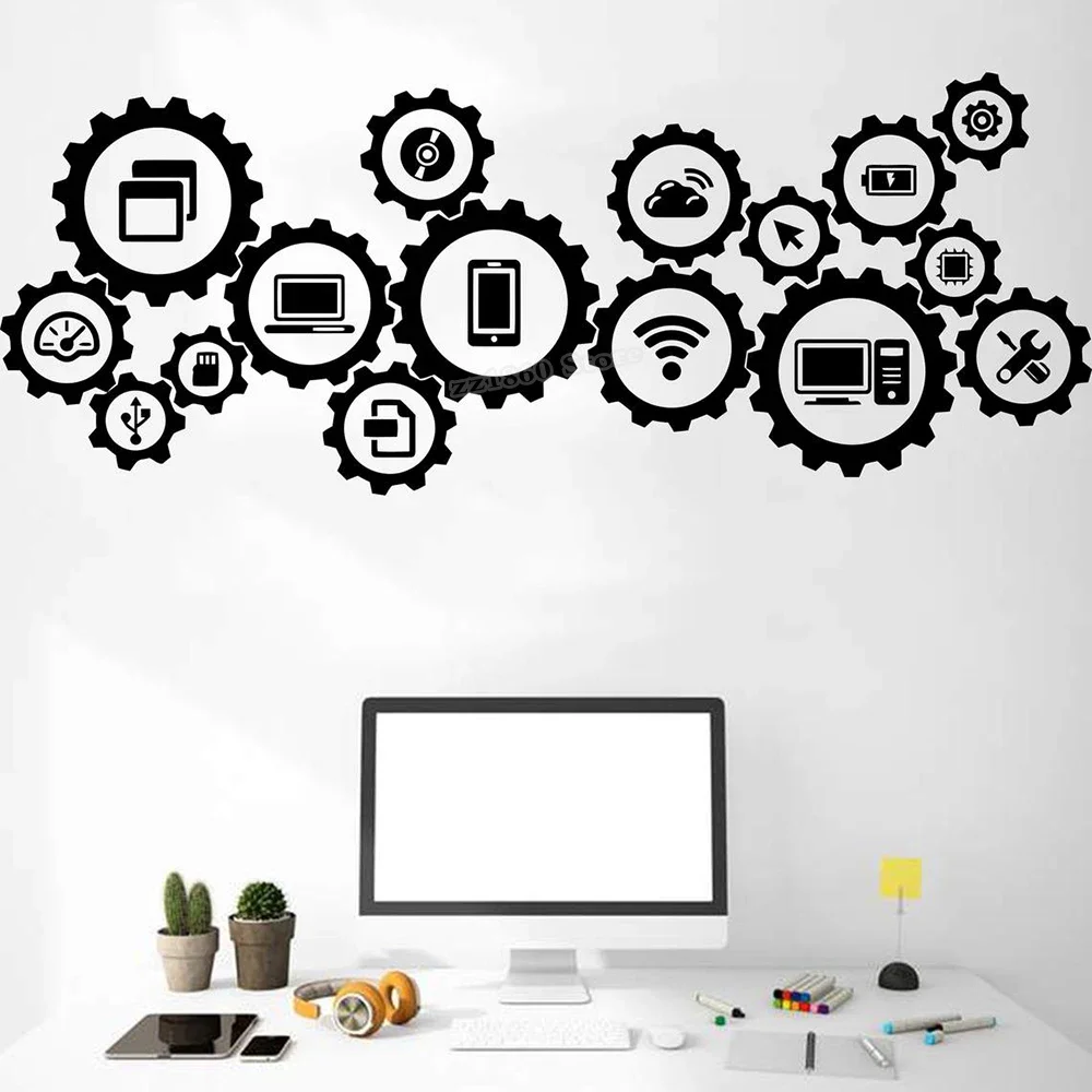 Technology Wall Decal Social M - Information Technology Officer recension och pris