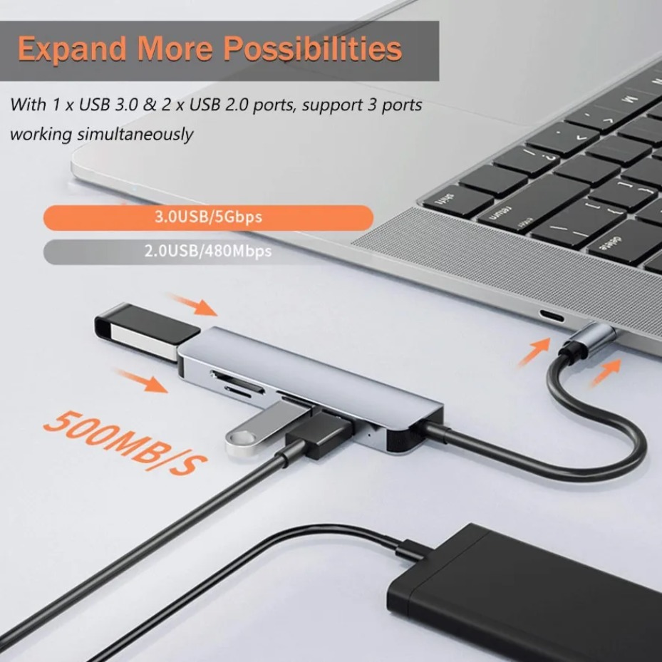 5/7/8 in 2 USB-C Hub with 3.0  - Office Xp recension och pris