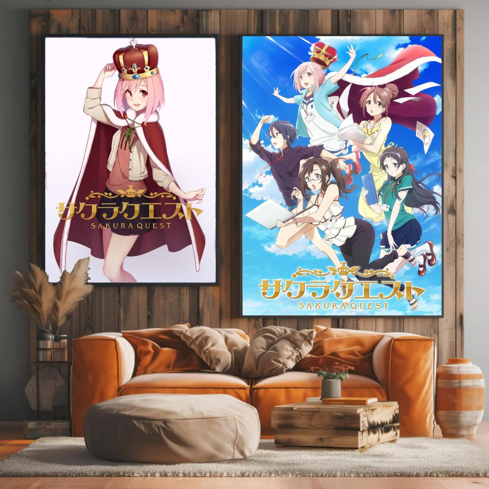 anime S-Sakura Quest-T Poster  - Office Quest recension och pris
