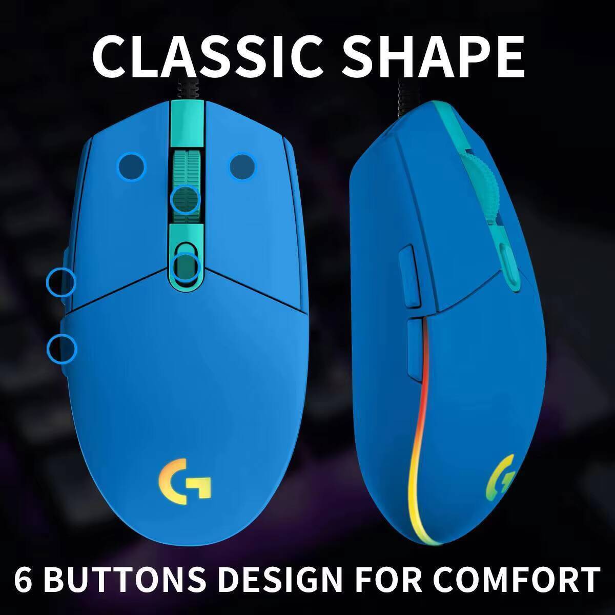 Logitech G203 Prodigy RGB Gami - Logitech Mouse G203 recension och pris