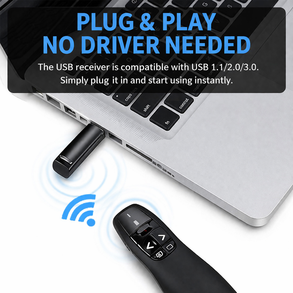 R400 2.4G Wireless Presentatio - Presentation Remote Laser recension och pris