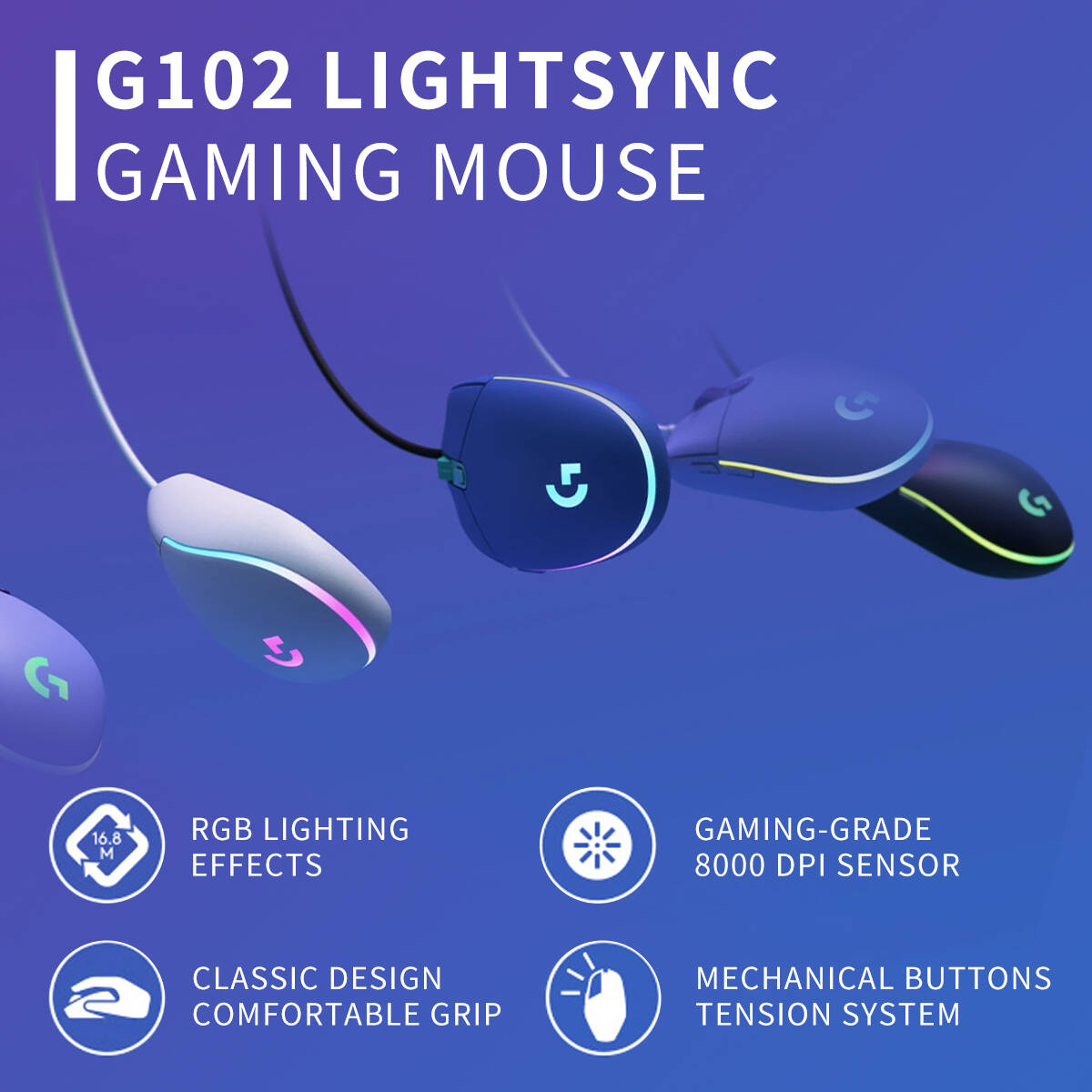 Logitech G203 Wired RGB Gaming - Logitech Mouse G203 recension och pris