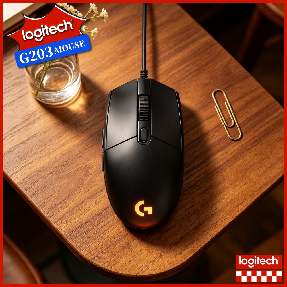 Logitech G203 Wired Gaming Mou - Logitech Mouse G203 recension och pris