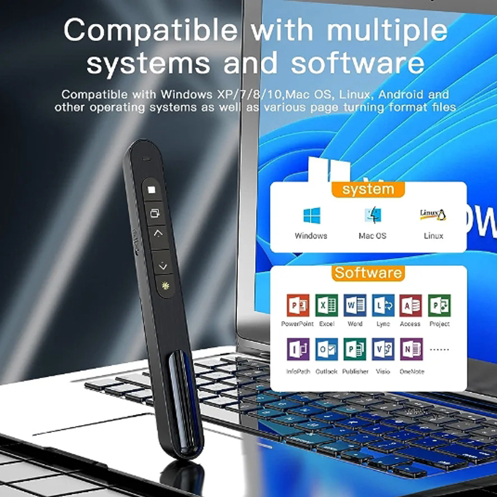 Wireless Presenter Page Turnin - Presentation Remote Laser recension och pris